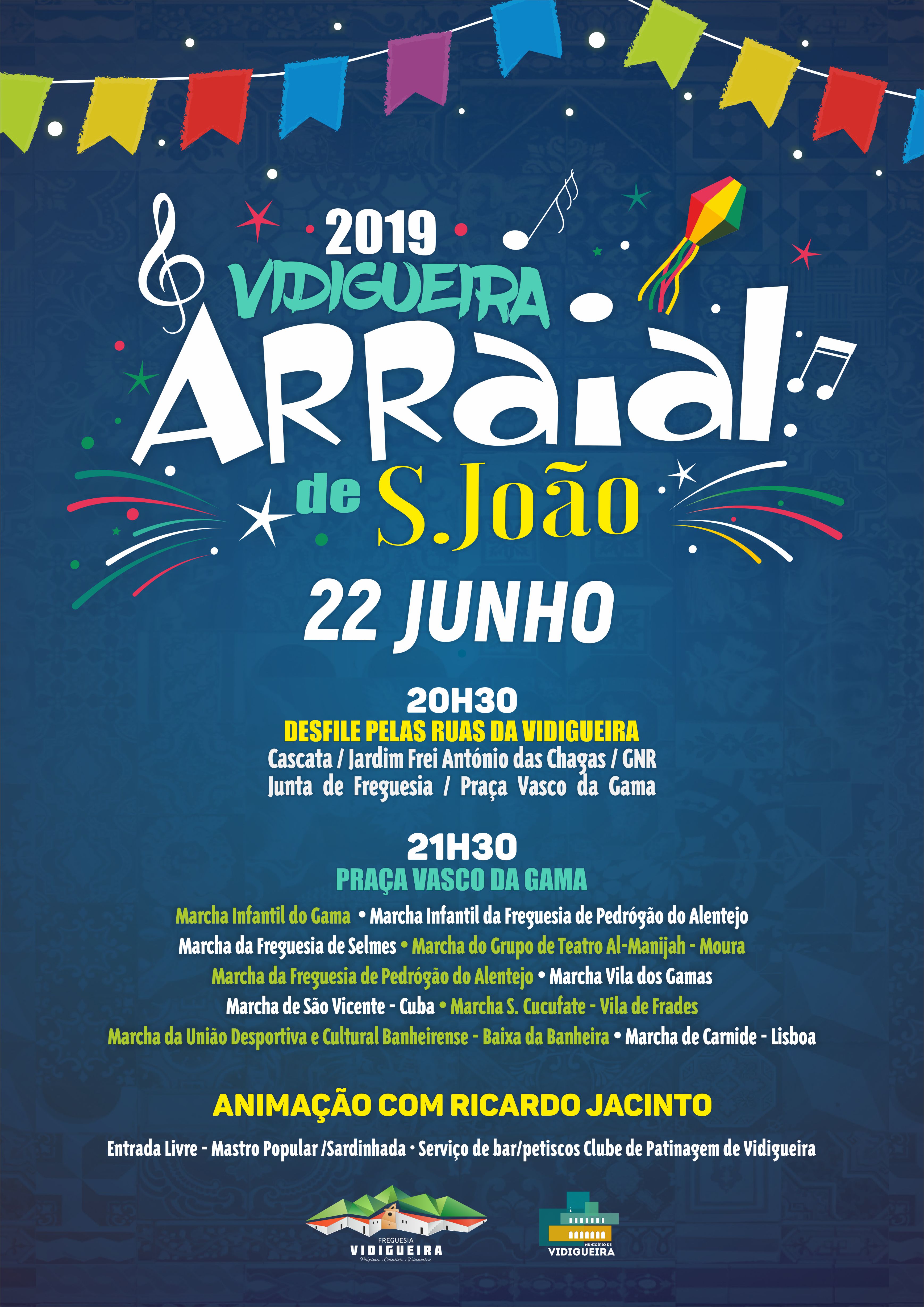 Cartaz do Arraial de São João 2019