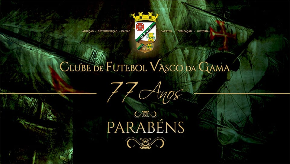 Parabéns Clube de Futebol Vasco da Gama